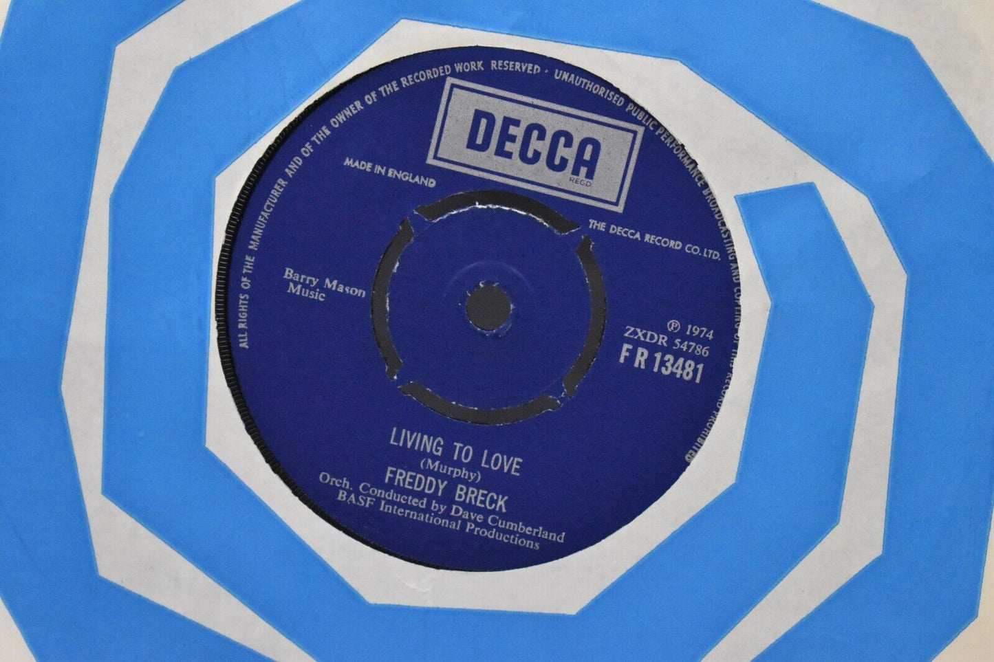 Freddy Breck So In Love With You 7" Vinyl Record Single 1974