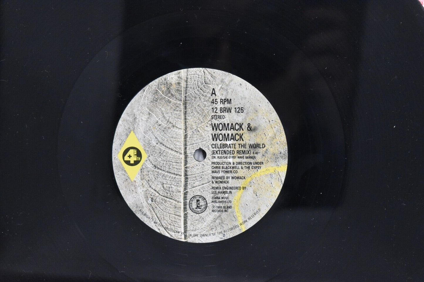 Womack & Womack Celebrate The World 12" Vinyl Record Single 1988