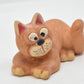 Vintage Handpainted Wide Eyed Cat Figurine/ Statue/ Ornament