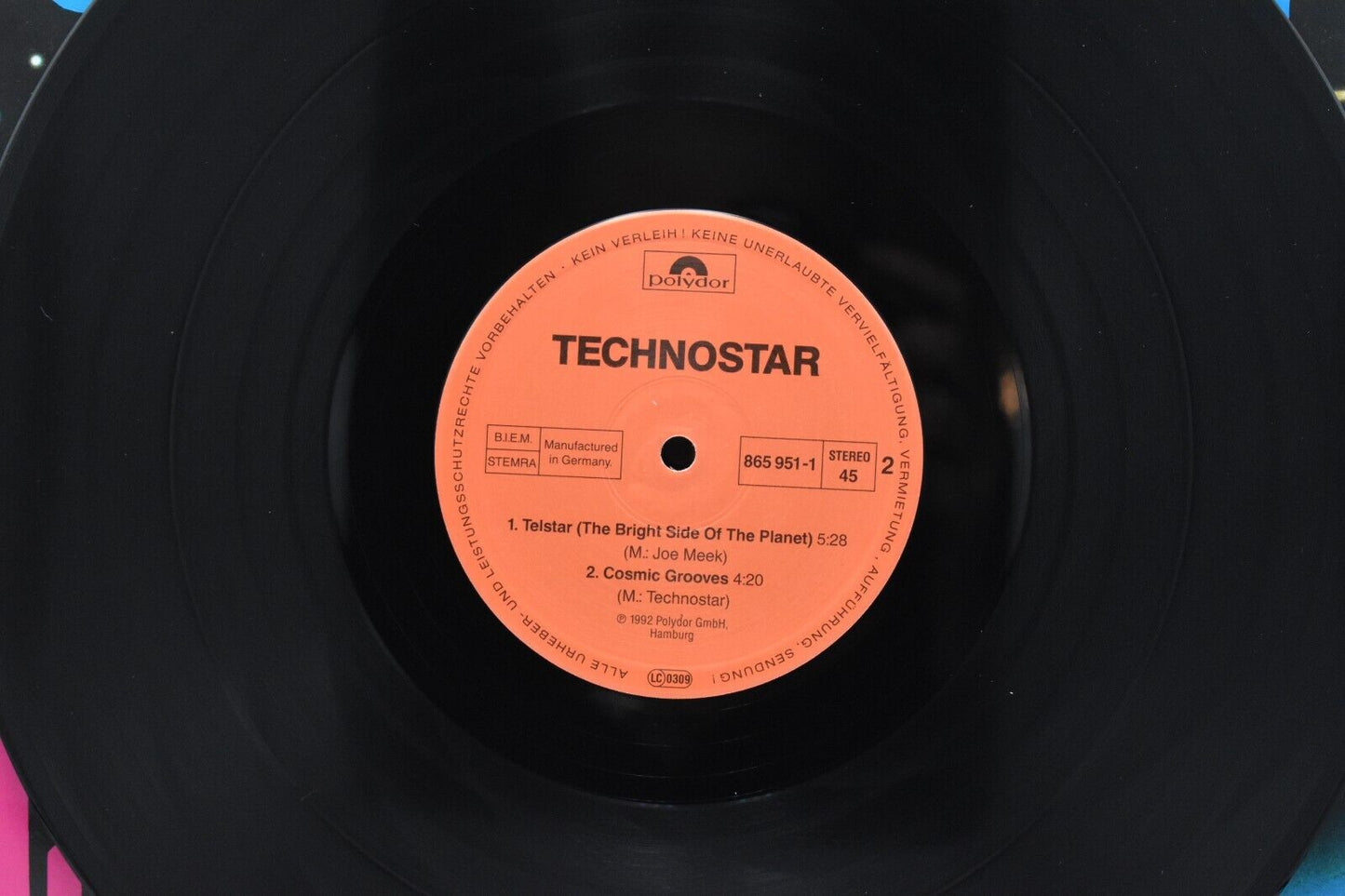 Technostar Telstar 12" Vinyl Single Record 1962