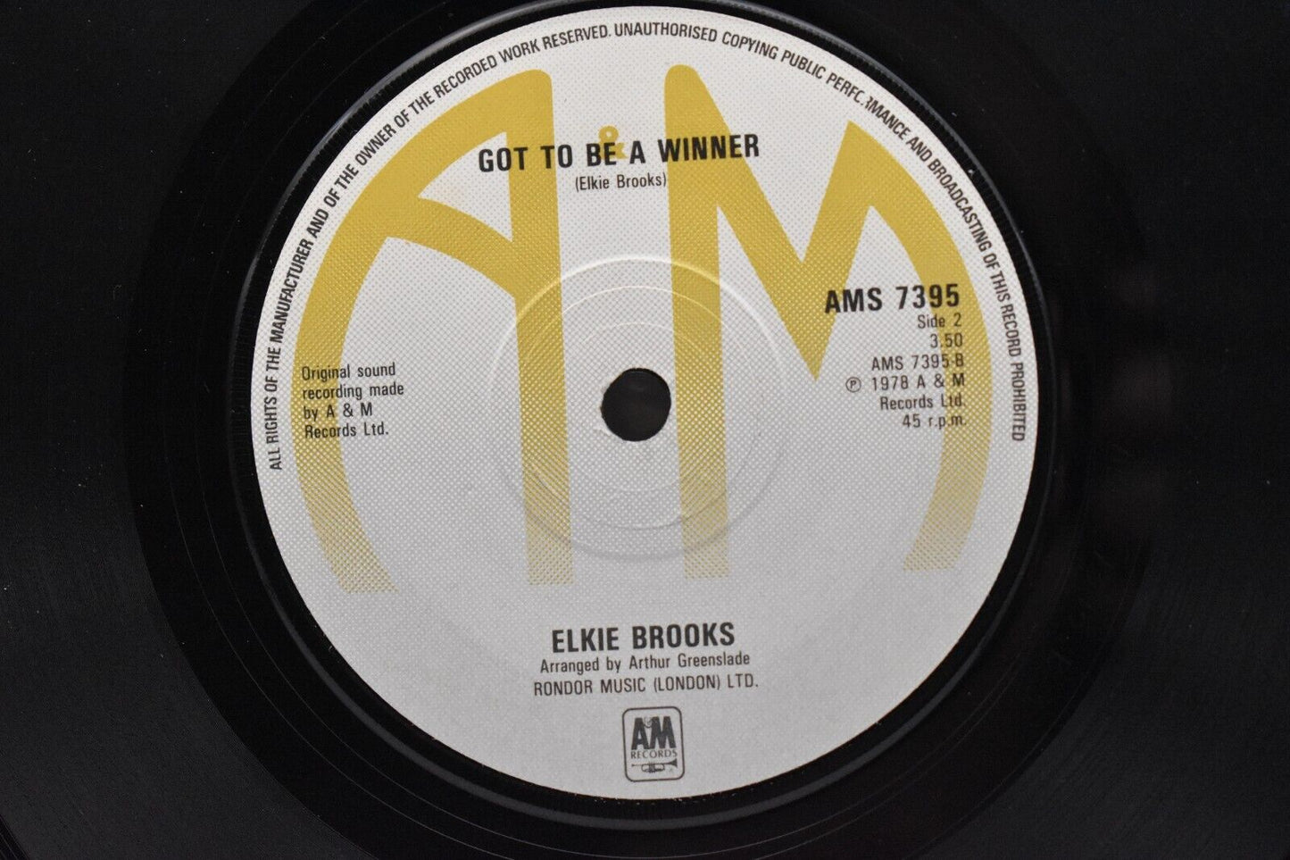 Elkie Brooks Don't Cry Out Loud 7" Vinyl Record Single 1978