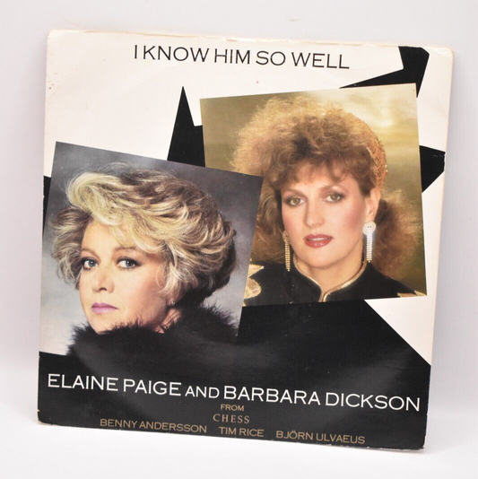 Elaine Paige & Barbara Dickson I Know Him So Well 7" Vinyl Single 1984