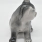 Vintage 1960's Handpainted Grey Tabby Cat Figurine/ Statue/ Ornament