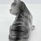 Vintage 1960's Handpainted Grey Tabby Cat Figurine/ Statue/ Ornament