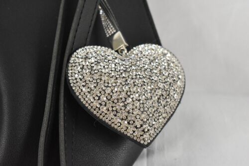 Frank Usher Black Handbag with Heart Charm