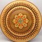 Vintage Ethnographic Wooden Bulgarian Collectors Plate Handpainted