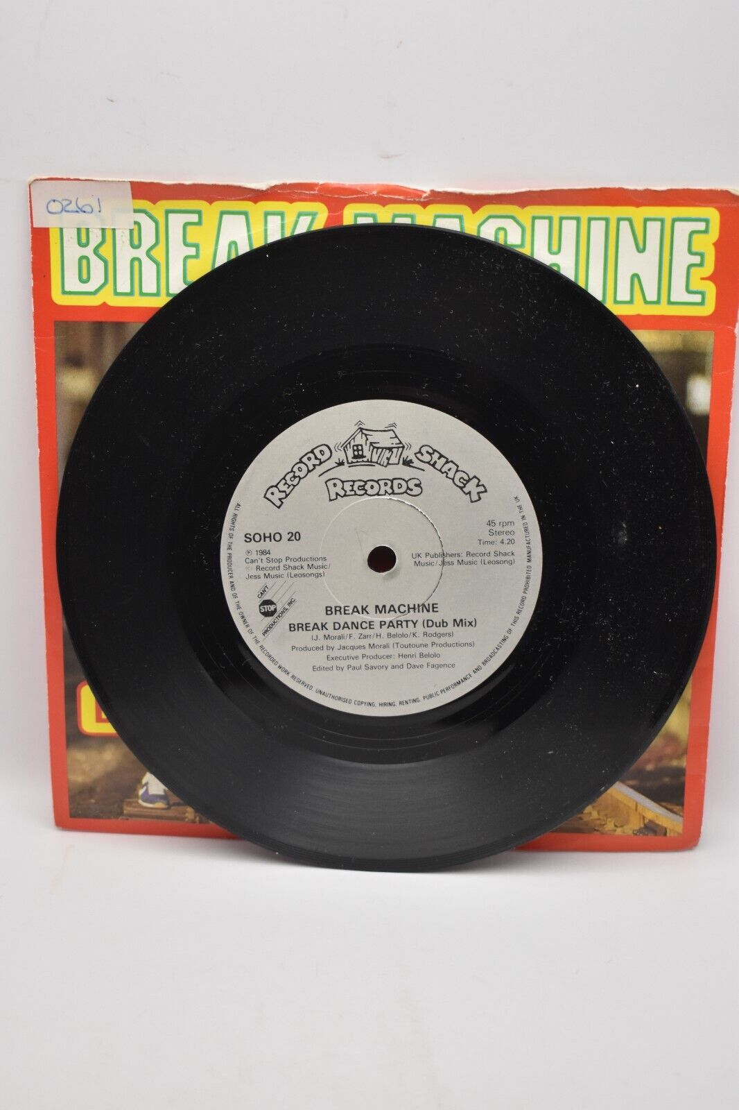 Break Machine Break Dance Party 7" Vinyl Single 1984