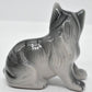 Vintage 1960's Handpainted Grey Tabby Cat Figurine/ Statue/ Ornament