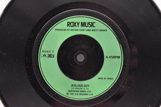 Roxy Music Jealous Giy 7" Vinyl Single 1981