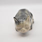 Vintage Ceramic Black and Grey Cat Figurine/ Statue/ Ornament