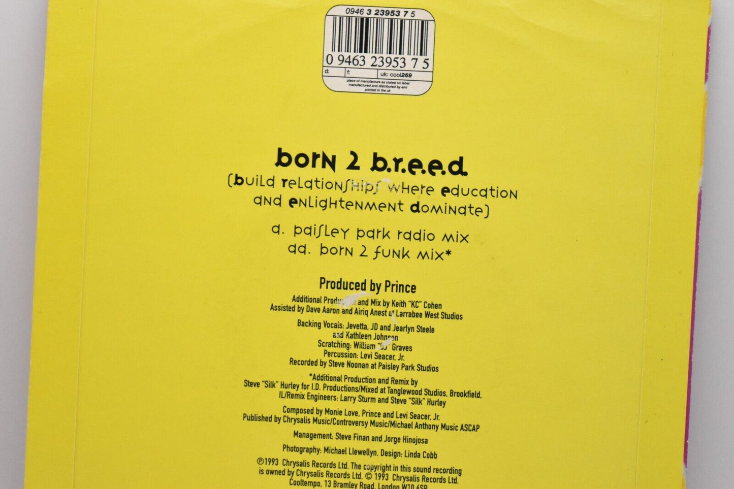 Monie love Born 2 Breed 7" Vinyl Record Single 1993