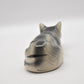 Vintage Ceramic Black and Grey Cat Figurine/ Statue/ Ornament