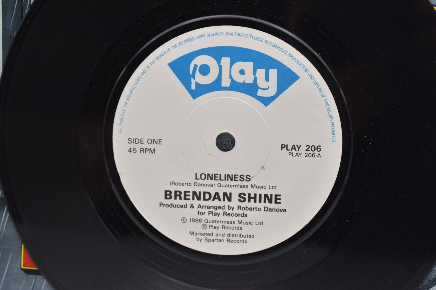 Brendan Shine Loneliness 7" Vinyl Single 1986