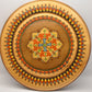 Vintage Ethnographic Wooden Bulgarian Collectors Plate Handpainted