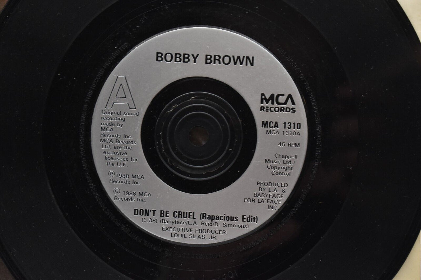 Bobby Brown Don't Be Cruel 7" Vinyl Record Single 1988