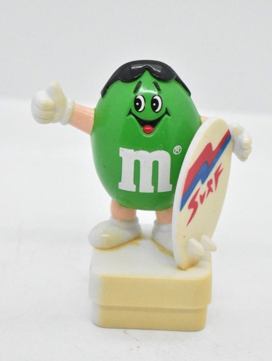 M&M's Green Peanut Character Surfer Cake Topper 1993