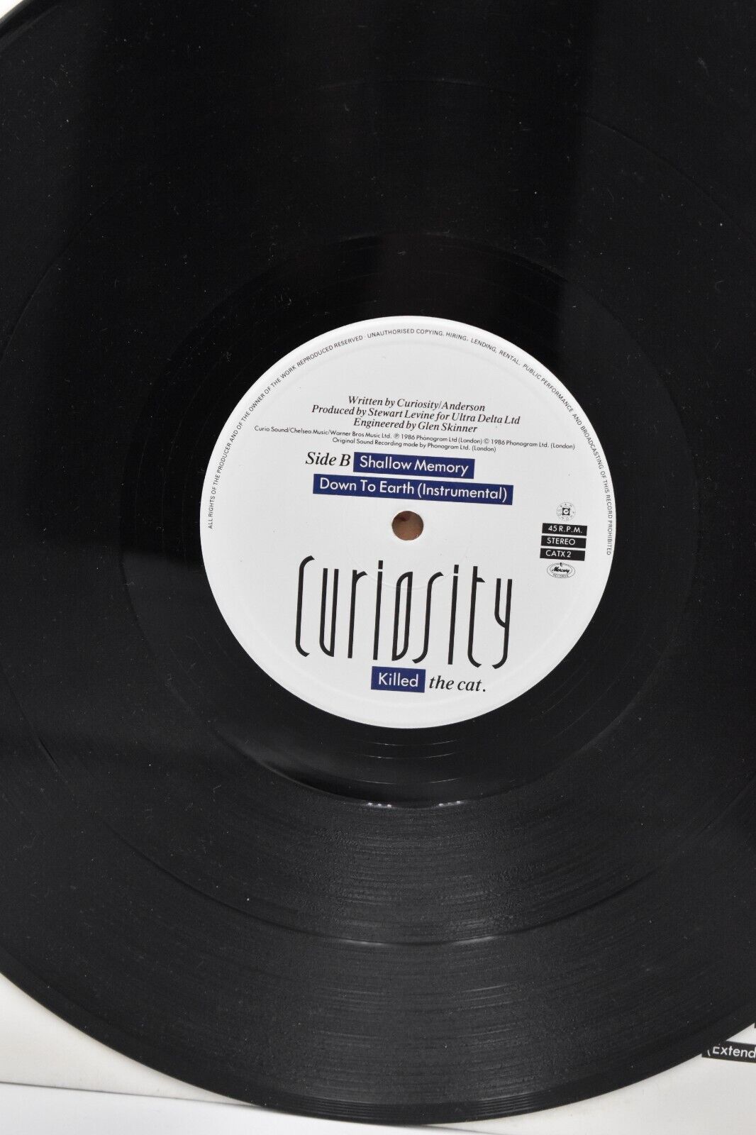 Down to Earth by Curiosity Killed the Cat on 12" Vinyl Record Single 1986