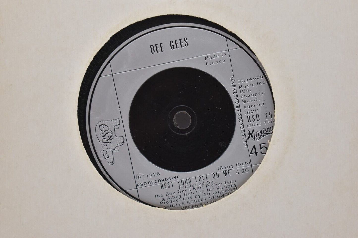 Bee Gees Too Much Heaven 7" Vinyl Single 1978