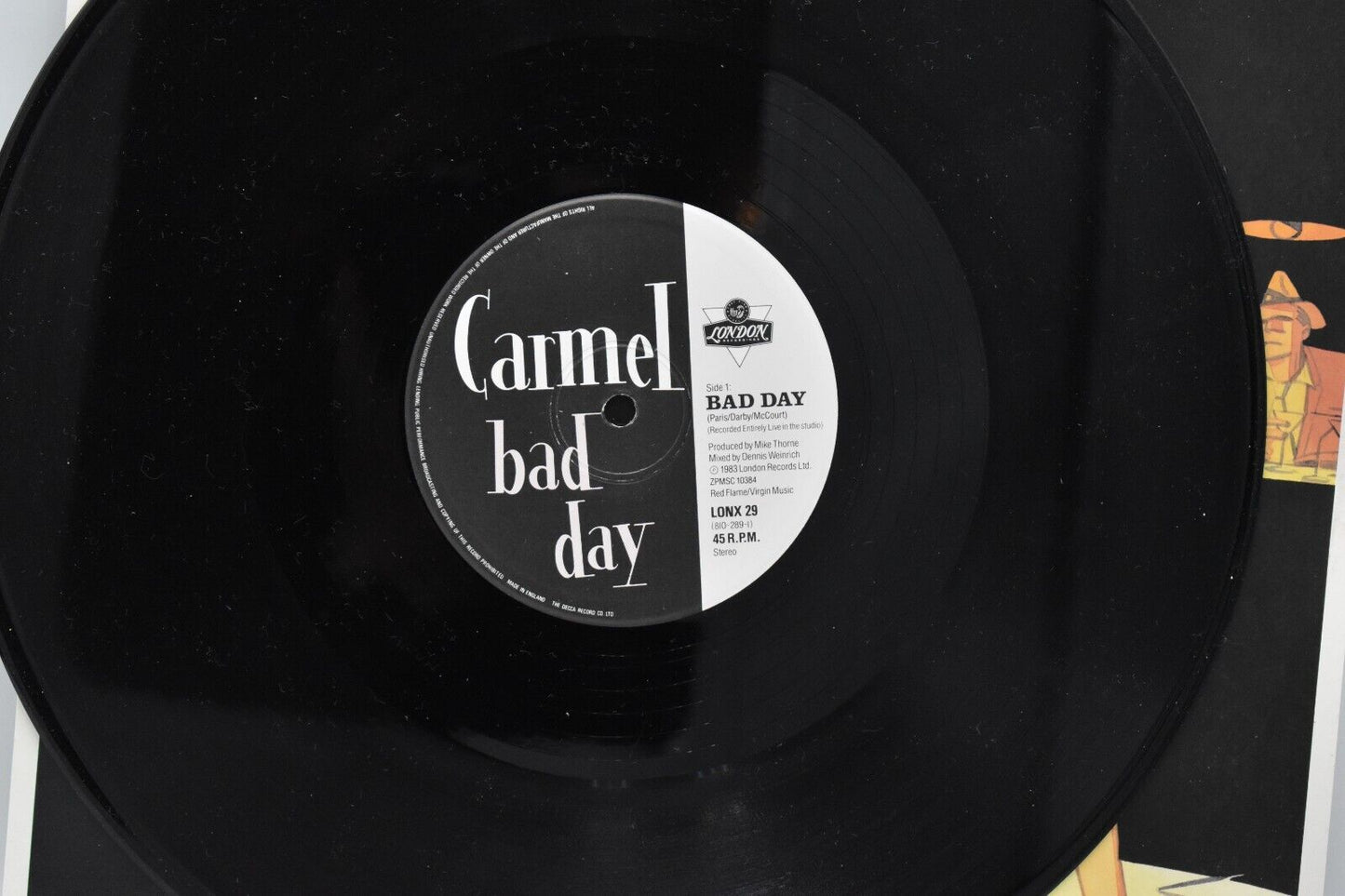 Carmel Bad Day 12" Vinyl Record Single 1983