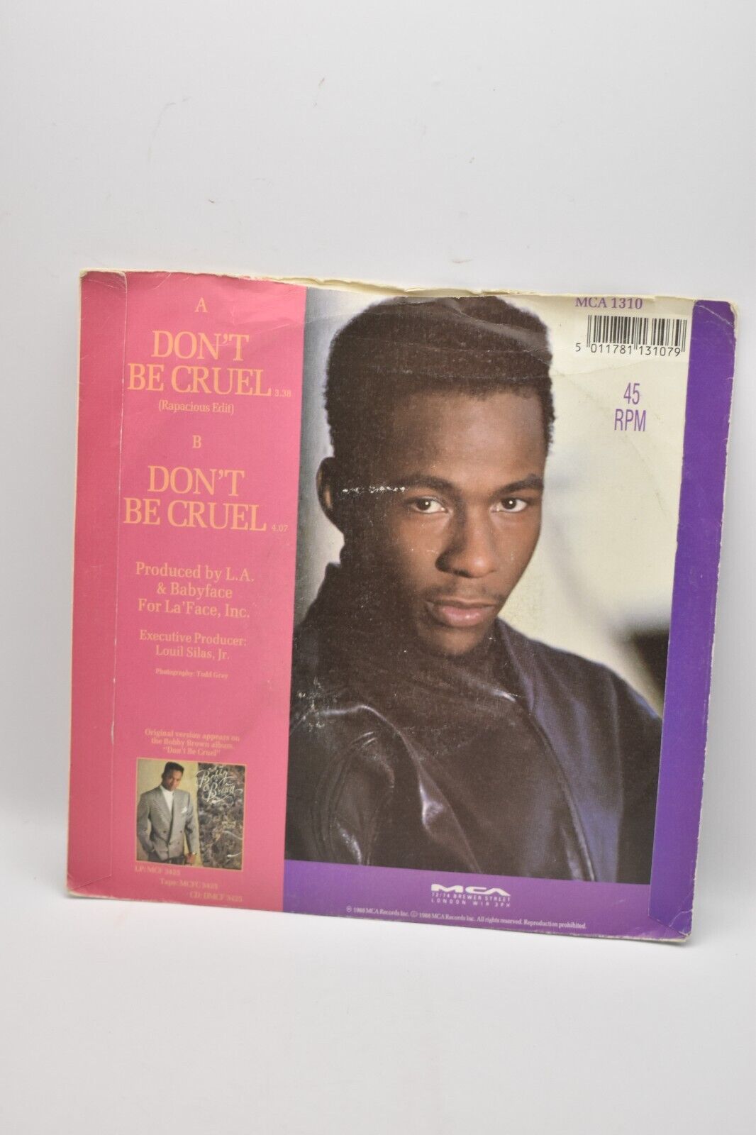 Bobby Brown Don't Be Cruel 7" Vinyl Record Single 1988