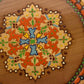 Vintage Ethnographic Wooden Bulgarian Collectors Plate Handpainted