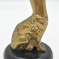 Vintage Brass Siamese Cat Figurine/ Statue/ Ornament