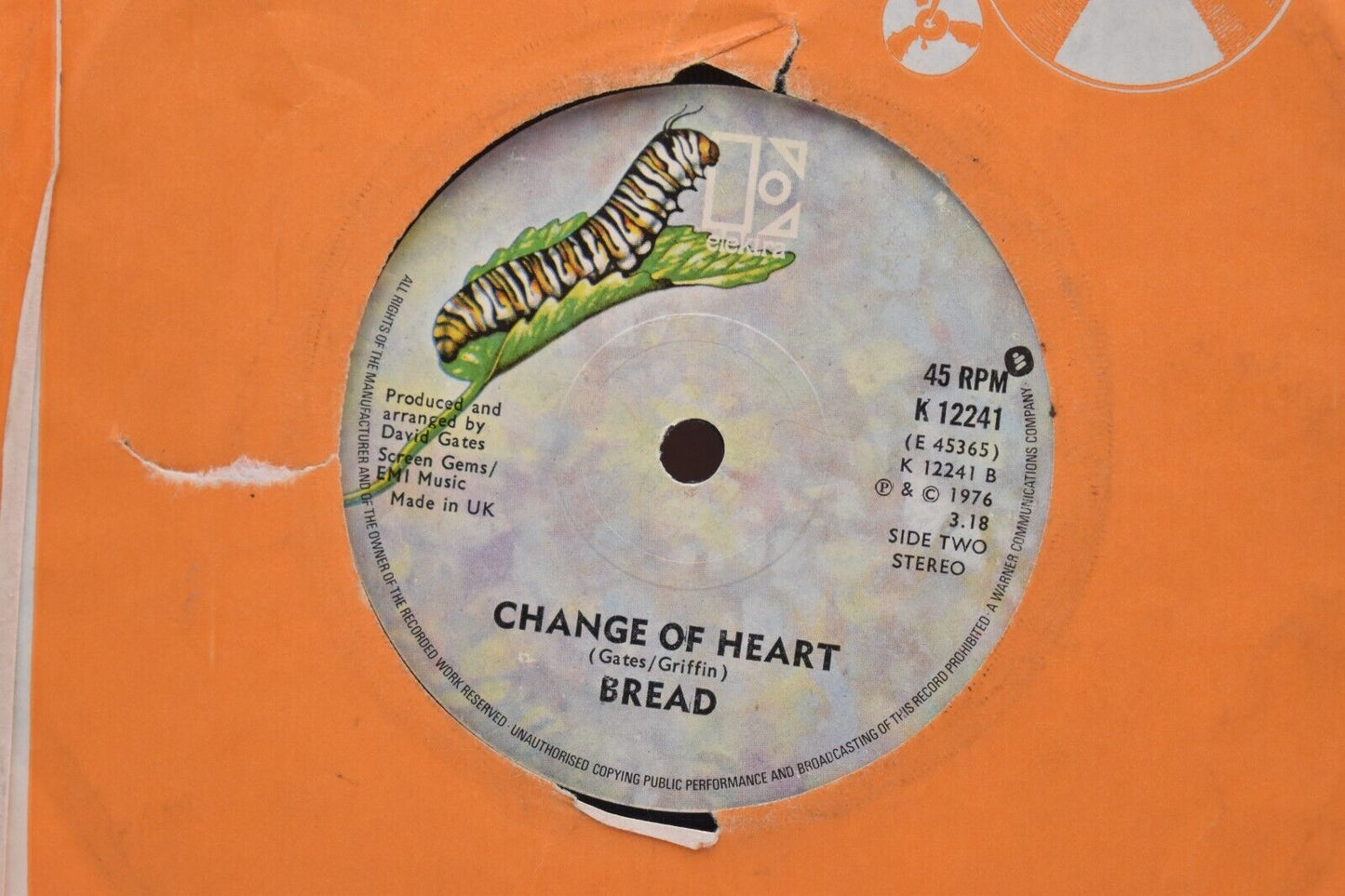 Bread Lost Without Your Love 7" Vinyl Single 1976