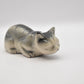 Vintage Ceramic Black and Grey Cat Figurine/ Statue/ Ornament