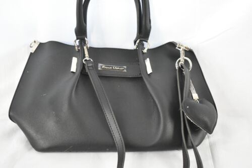 Frank Usher Black Handbag with Heart Charm